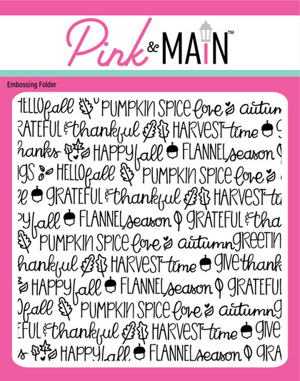 Carpeta embossing - Fall Sayings