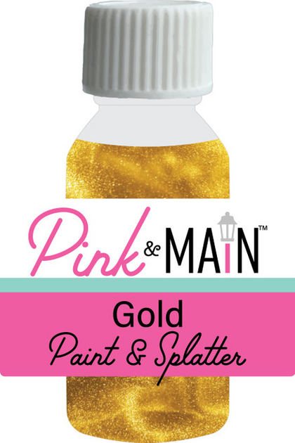 Gold Paint & Splatter