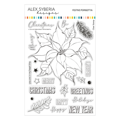 Set de sellos - Festive Poinsettia