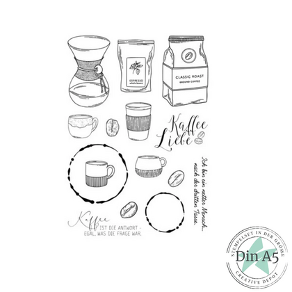 Set de sellos - Diario de café I
