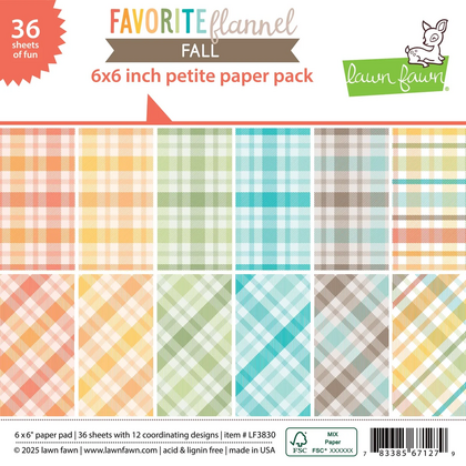 Block de papeles 6x6 inch - Favorite flannel fall