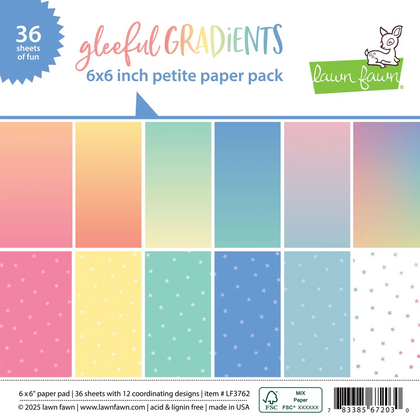 Block de papeles 6x6 inch - Gleeful gradients