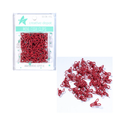 Mini Pinza de pez - Bordeaux - Mate - 50 unidades