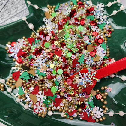 Troquel Christmas Shaker Plates – Scrap Diva Designs (4 piezas)