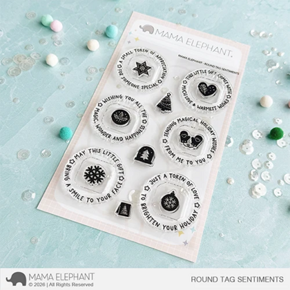 Set de sellos  - Round Tag Sentiments