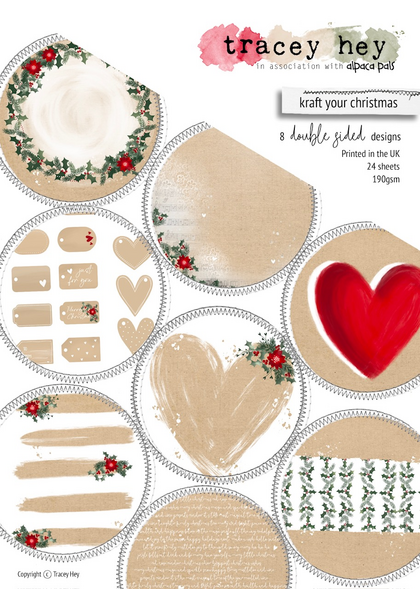 Set de papeles A5 - Kraft Your Christmas