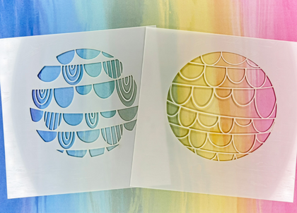 Stencil - Scallops Duo (2 sets)
