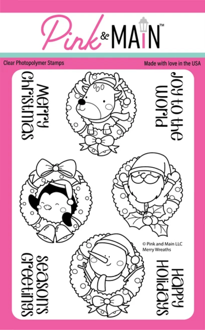 Set de sellos - Merry Wreaths