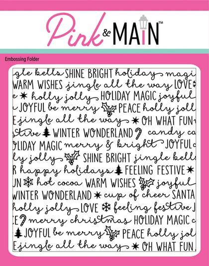 Carpeta embossing - Holiday Sayings