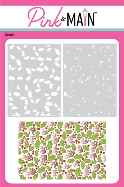 Set de stencils - Holly Background