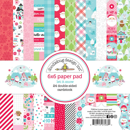 Set de papeles - Let It Snow 6x6 Inch