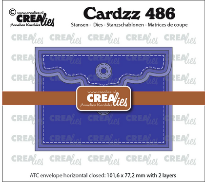 Cardzz Dies ATC Envelope Horizontal Panel A (CLCZ486)