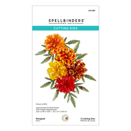 Troquel - The Cottage Garden Etched Dies Marigold