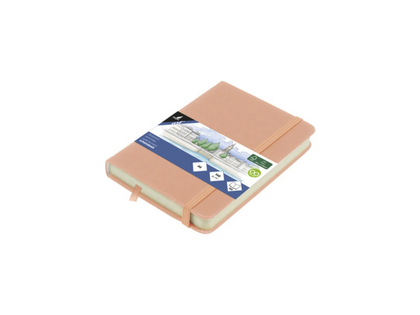 Sketchbook A6 PU Hardcover - Old Pink