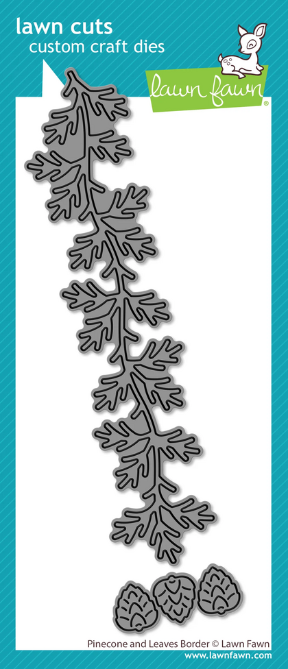 Troquel -Pinecone and Leaves Border