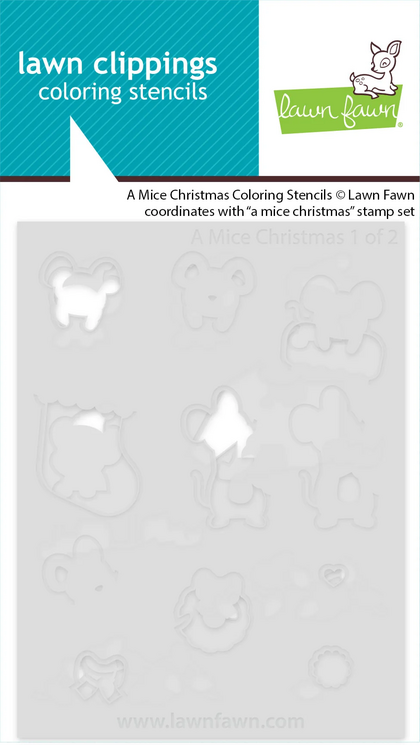 Coloring Stencils - A Mice Christmas
