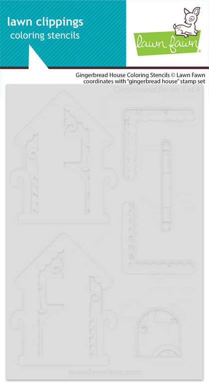 Stencils Coloring  - Gingerbread House