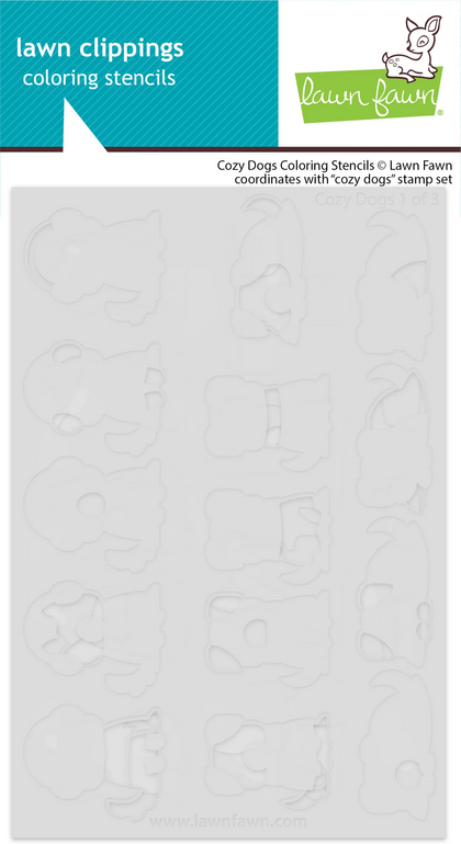 Stencils Coloring  - Cozy Dogs