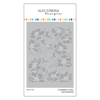 Set de stencils - Charming Floral Background