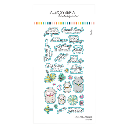 Set de troqueles - Lucky Cat & Friends