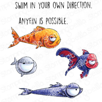 Set de sellos de goma - oddball fish