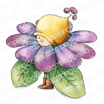 Sello de goma - bundle girl is a flower