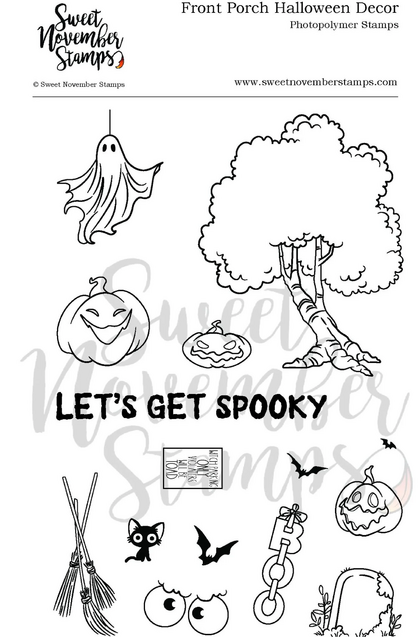 Set de sellos - front porch halloween decor