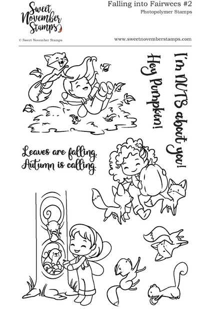 Set de sellos - falling into fairwees #2
