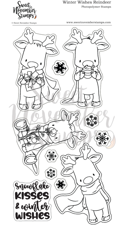 Set de sellos - winter wishes reindeer