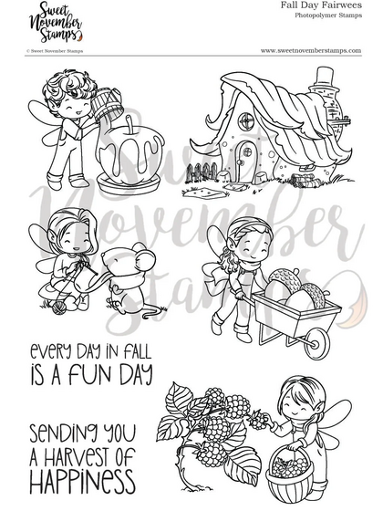 Set de sellos - fall day fairwees