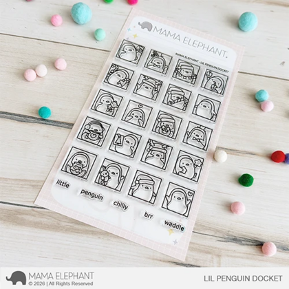 Set de sellos- lil penguin docket