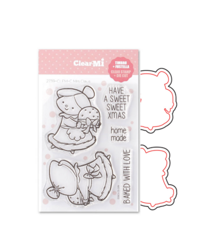 Set de sello y troquel - mrs claus