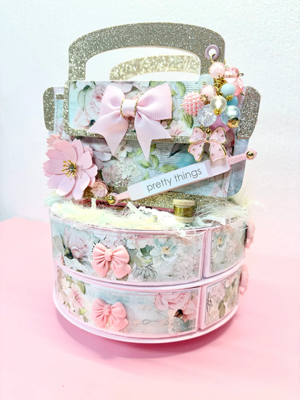 Troquel - carousel box w/ drawers