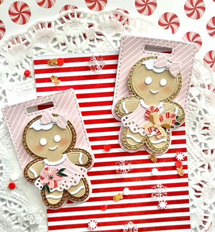 Troqueles - gingerbread girl bag topper