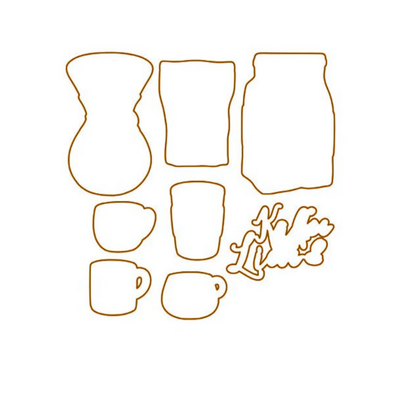 Troquel - kaffeejournaling i - contorno
