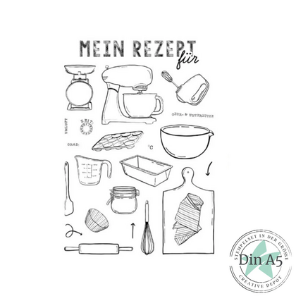 Set de sellos - crear recetas - utensilios