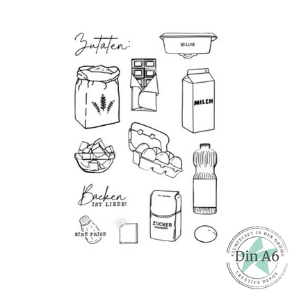 Set de sellos - crear recetas - ingredientes