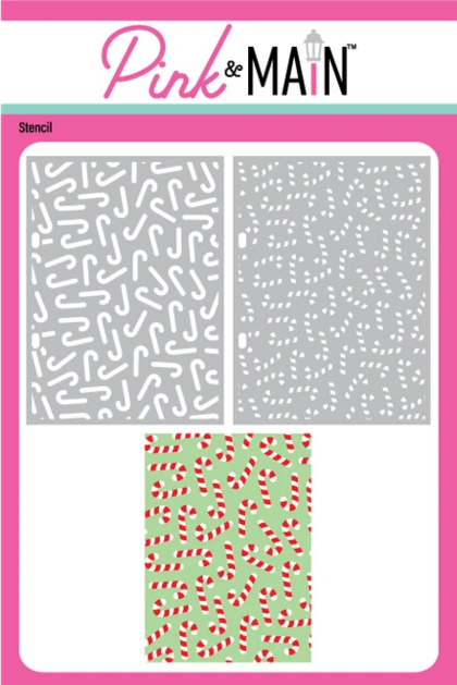 Set de stencils - layered candy canes (set de 2)