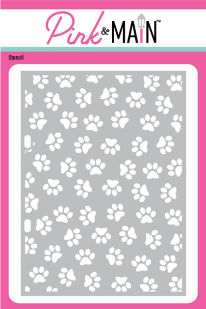 Stencil - paw prints