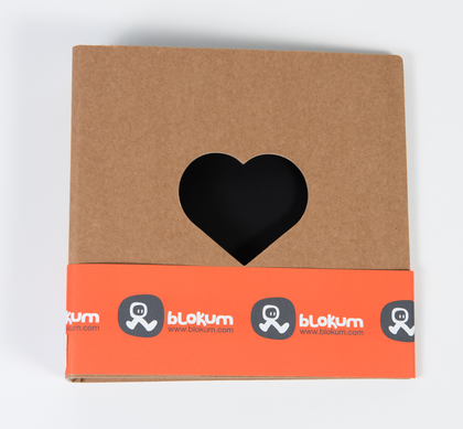 Álbum Kraft corazón 2 anillas 220x220x45mm