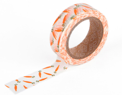 Cinta adhesiva masking tape washi carrot 15mm.x10m.