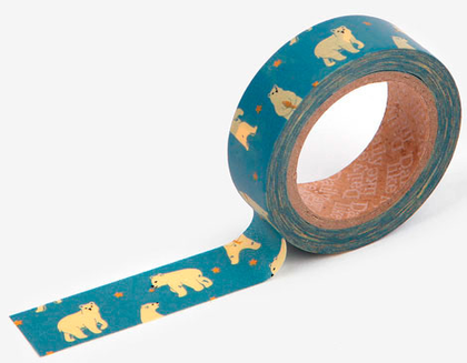 Cinta adhesiva masking tape washi friendly bear 15mm.x10m.