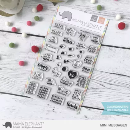 Sellos Mama Elephant - Mini Messages