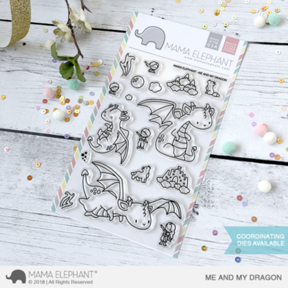 Sellos Mama Elephant - Me and my dragon