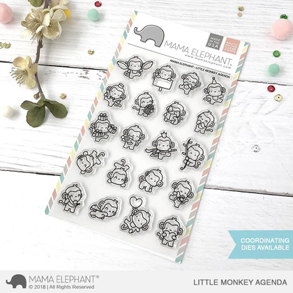 Sellos Mama Elephant - Little Monkey Agenda