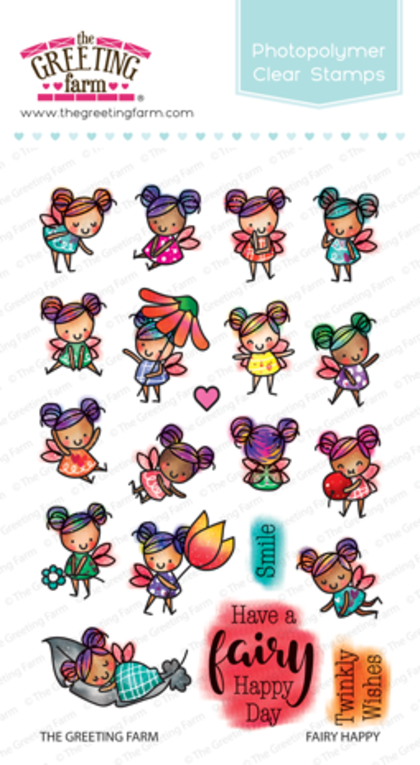Sellos The Greeting Farm - Fairy Happy