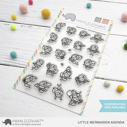 Sellos Mama Elephant - Little Mermaiden Agenda