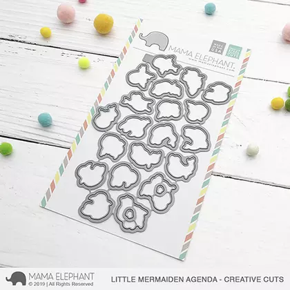 Mama Elephant - Little Mermaiden Agenda - Creative Cuts