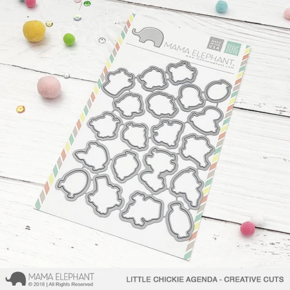 Mama Elephant - Little Chickie Agenda - Creative Cuts 