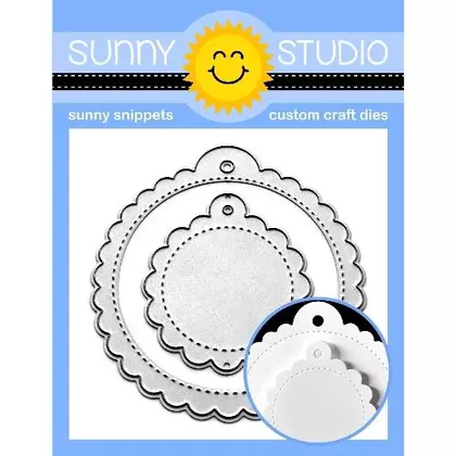 Scalloped Tag Circle Die